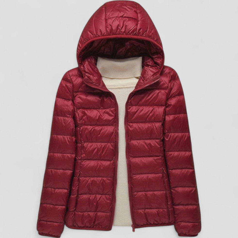 Leichte Pufferjacke mit Kapuze für Damen 6