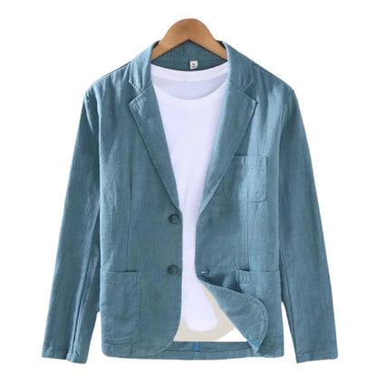 Leinenblazer Slim Fit Sommerblazer für Männer Modern - BerlinGlamour