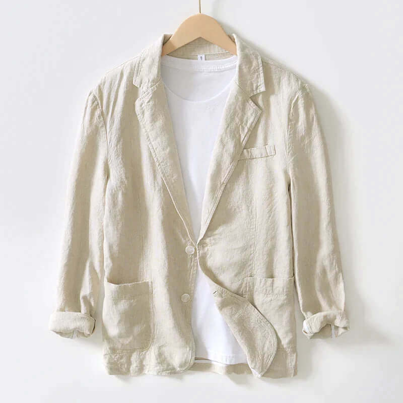 Herren Blazer Leicht Lässig Einreiher Jacke Sommer - BerlinGlamour