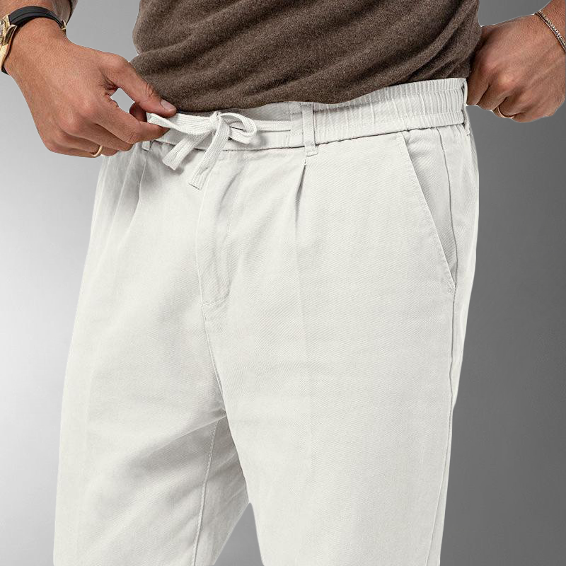 Leinenhose – atmungsaktive, schmal geschnittene Sommerhose für Herren-Chaps Herrenmode