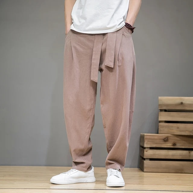 Bequeme Leinenhosen Herren Loose Fit Leicht - BerlinGlamour