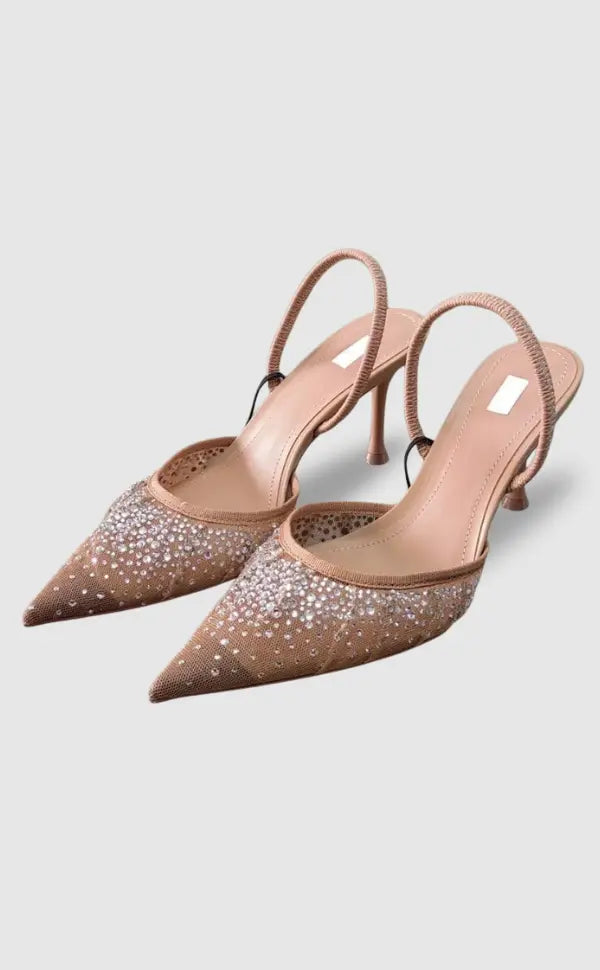 Diamant Keilabsätze Hitzebeständig Hochwertig DamenSchuhe - BerlinGlamour