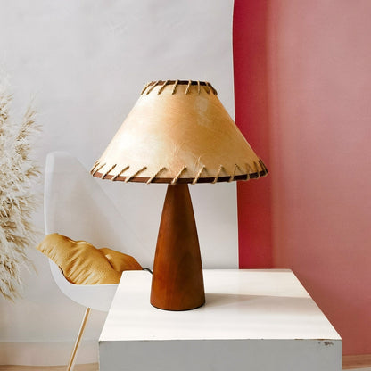 Holz Tischlampe Klassisch Elegante Dekoration