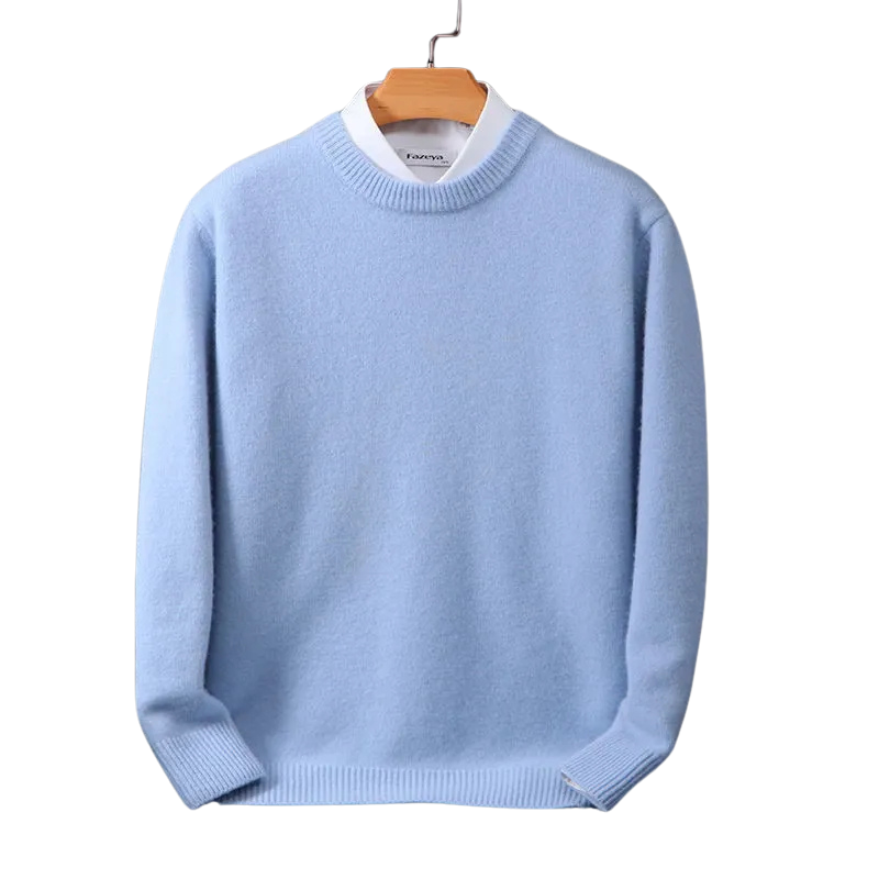 Klassischer Pullover Rundhalsausschnitt Elegante Damenmode