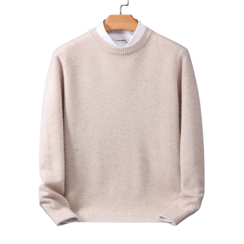 Klassischer Pullover Rundhalsausschnitt Elegante Damenmode - BerlinGlamour