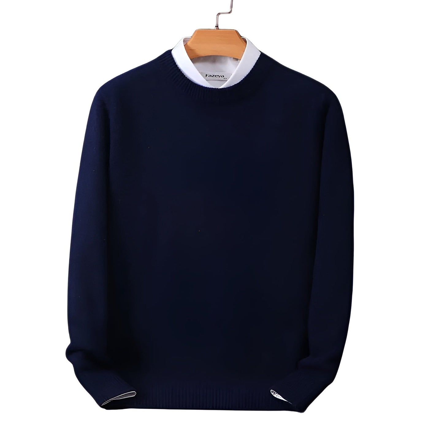 Klassischer Pullover Rundhalsausschnitt Elegante Damenmode