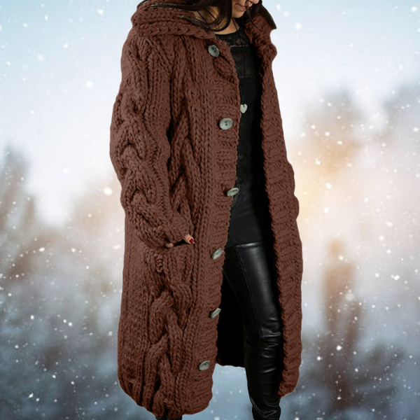 Weiche Strickjacke Damen Warm Bequem