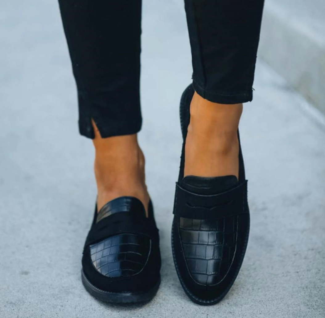 Damen Loafers Schuhe Bequem Elegant