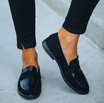 Damen Loafers Schuhe Bequem Elegant