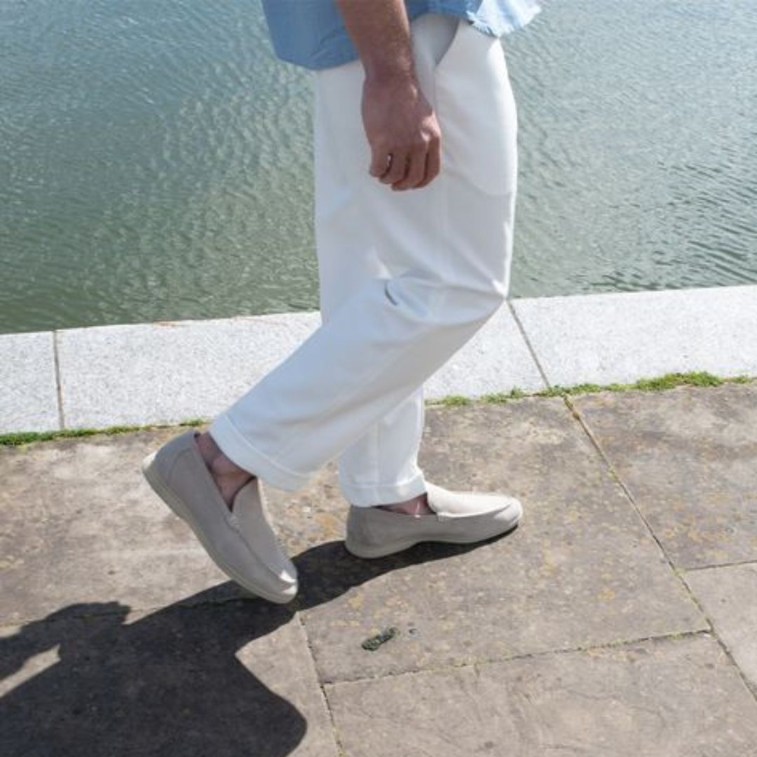Herren Slip-On Schuhe Wildleder Bequem Frühling