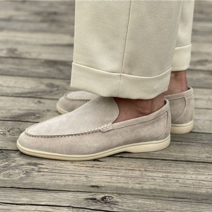 Herren Slip-On Schuhe Wildleder Bequem Frühling