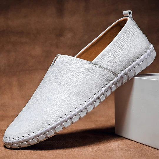 Bequeme Leder Loafers Herrenschuhe Slip-On - BerlinGlamour