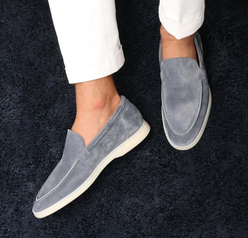 Leder Loafer Herrenschuhe Slipper Wildleder Bequem - BerlinGlamour