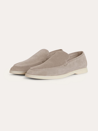 Echtes Leder Loafer Herren Schuhe Beige Elegant - BerlinGlamour