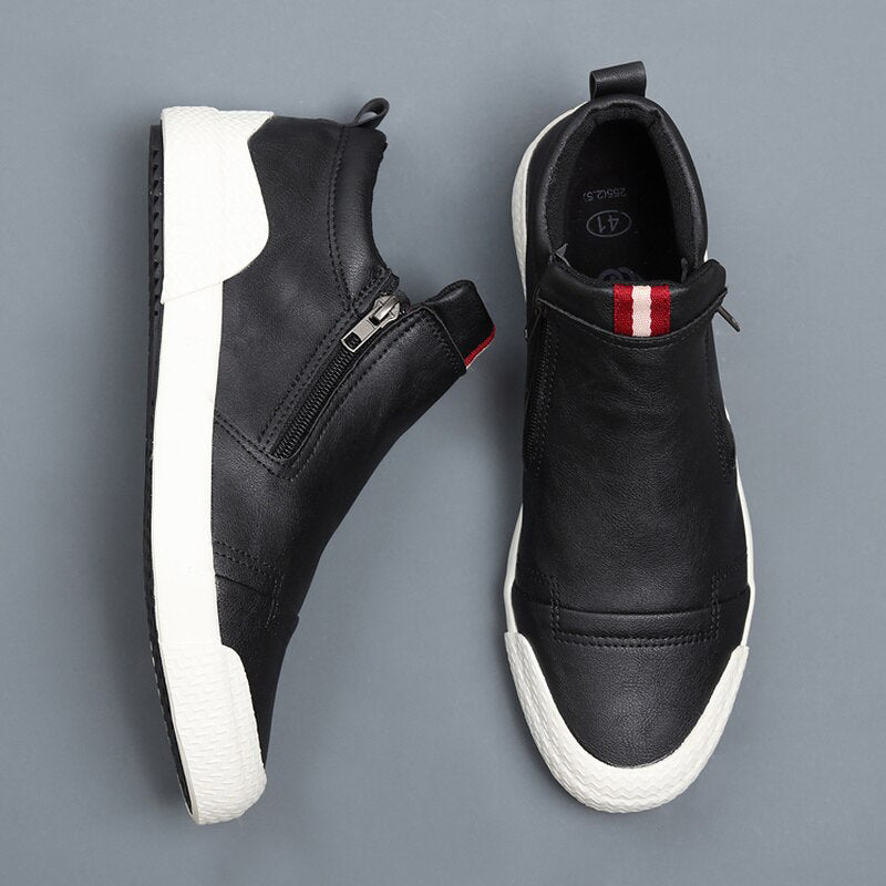 Herren Lederschuhe Echtleder Schwarz Premium - BerlinGlamour