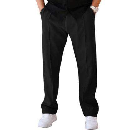 Herrenhose Geradbein Loose Fit Sommerhose Bequem - BerlinGlamour