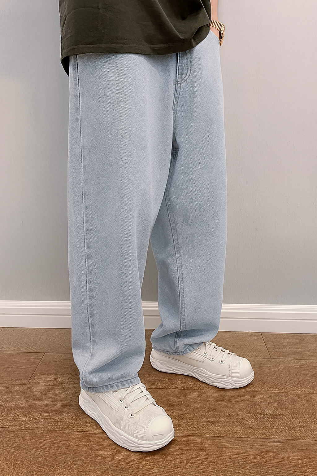 Herren Jeans Loose Fit Stonewash Baggy Style - BerlinGlamour