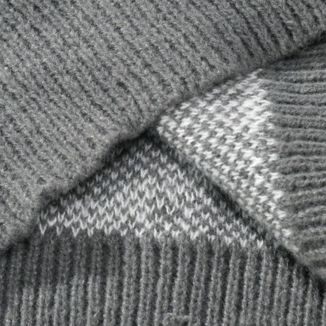 Loravelle | Abstrakter Strickpullover für Herren – Baumwolle, lässige Streetwear 1