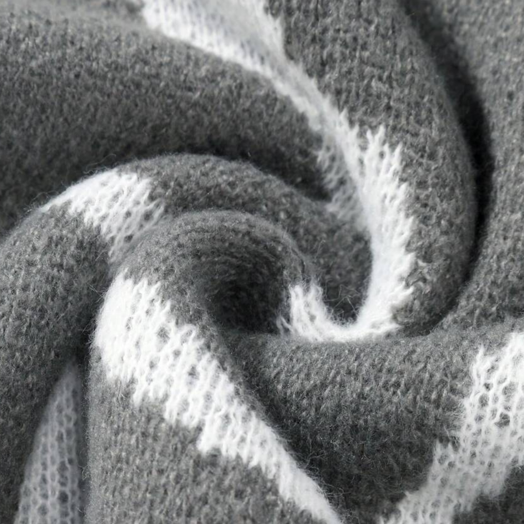 Loravelle | Abstrakter Strickpullover für Herren – Baumwolle, lässige Streetwear 2