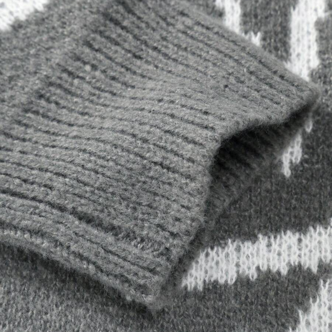 Loravelle | Abstrakter Strickpullover für Herren – Baumwolle, lässige Streetwear 3