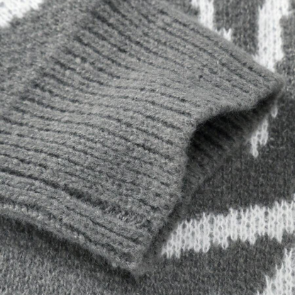 Loravelle | Abstrakter Strickpullover für Herren – Baumwolle, lässige Streetwear 3