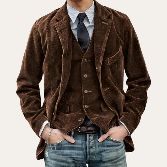 Loravelle | Cord-Blazerjacke für Herren 0