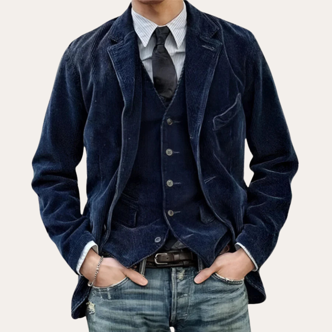 Loravelle | Cord-Blazerjacke für Herren 2