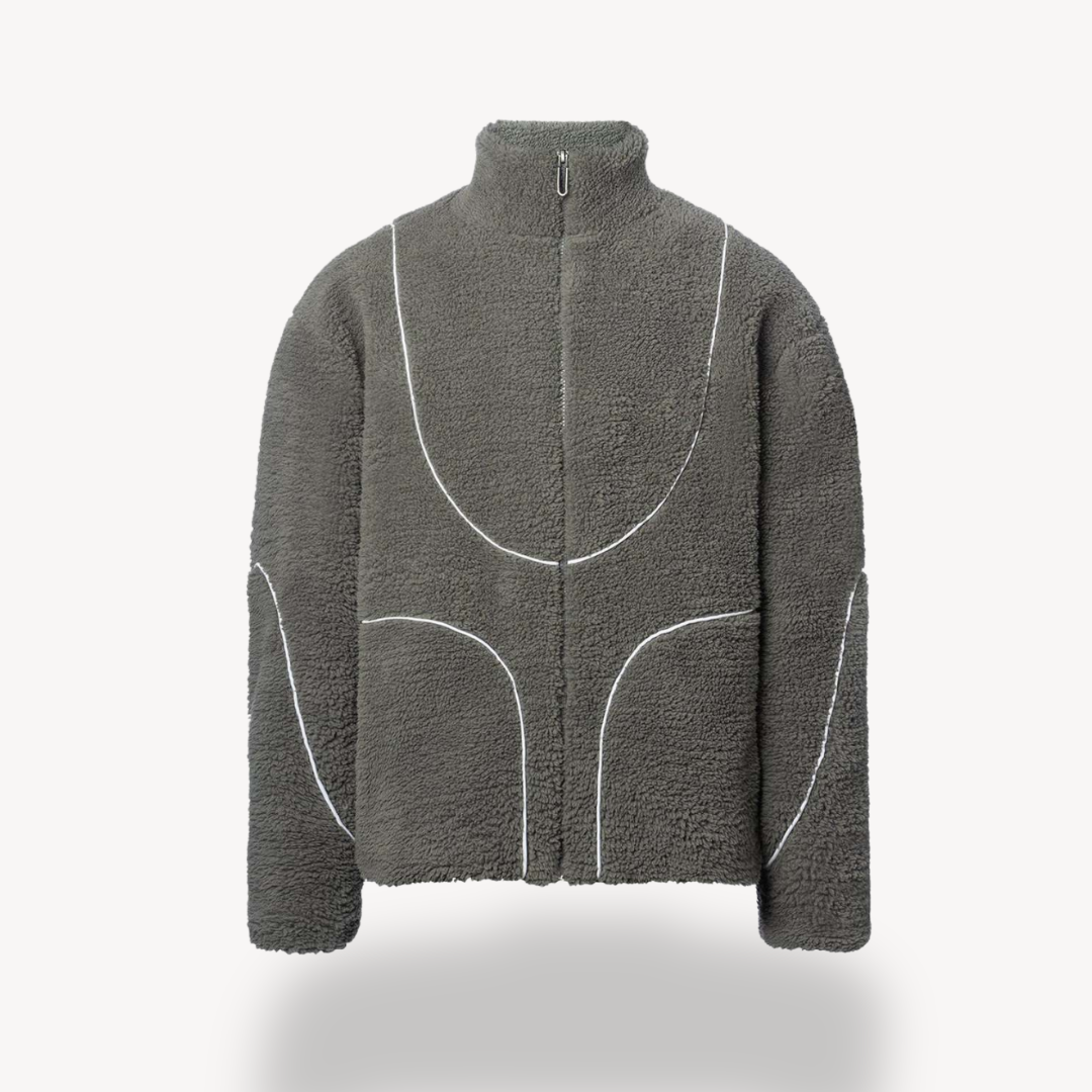 Loravelle | Fleece-Kapuzenpullover mit Reißverschluss für Herren – Sherpa-Jacke 0