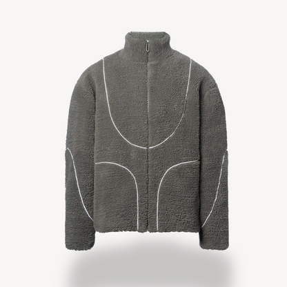 Loravelle | Fleece-Kapuzenpullover mit Reißverschluss für Herren – Sherpa-Jacke 0