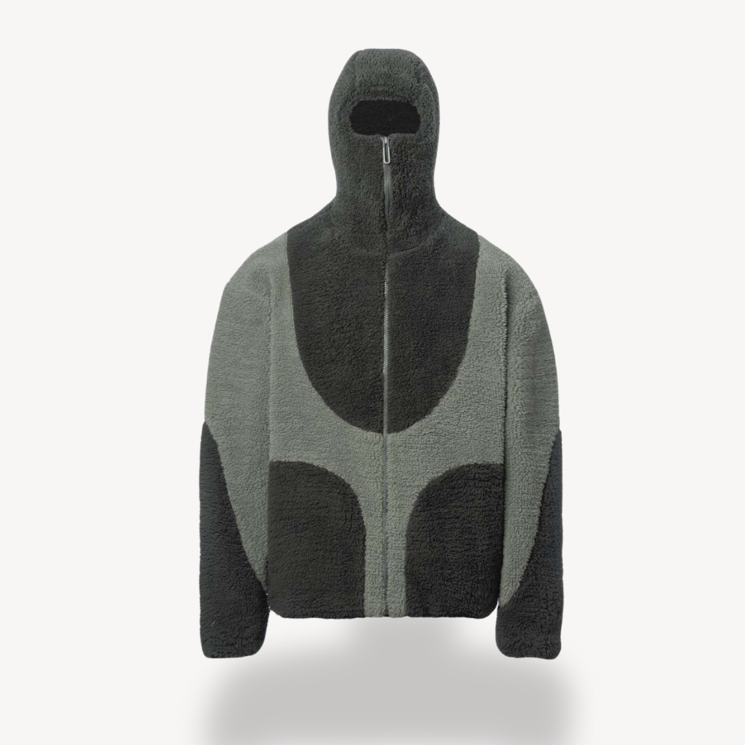 Loravelle | Fleece-Kapuzenpullover mit Reißverschluss für Herren – Sherpa-Jacke 3