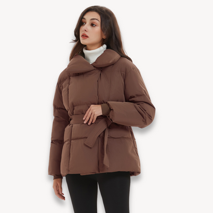 Loravelle | Gesteppte Pufferjacke mit Gürtel für Damen 6