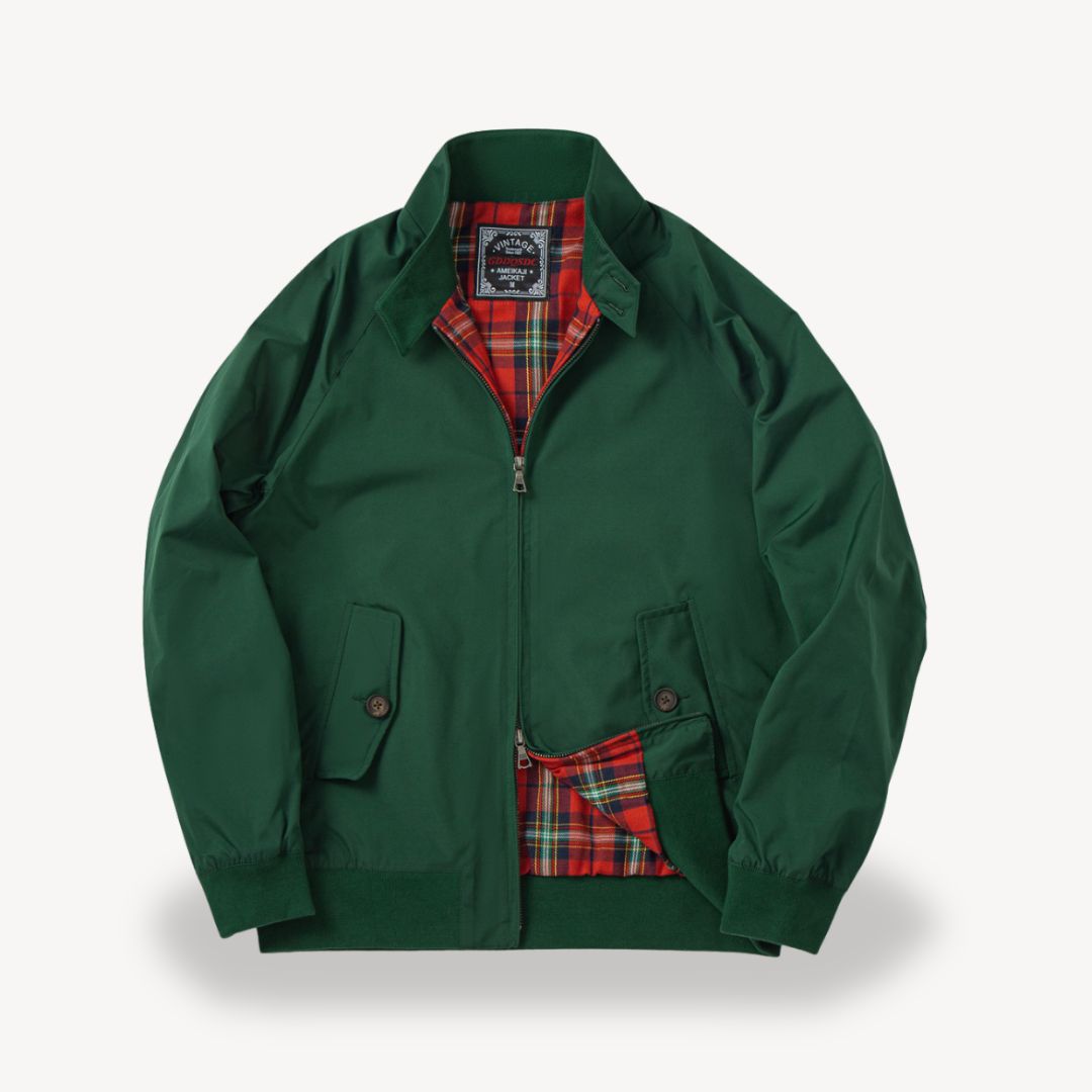 Loravelle | Harrington-Jacke mit kariertem Futter für Herren 0