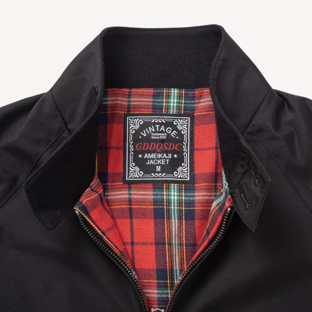 Loravelle | Harrington-Jacke mit kariertem Futter für Herren 1