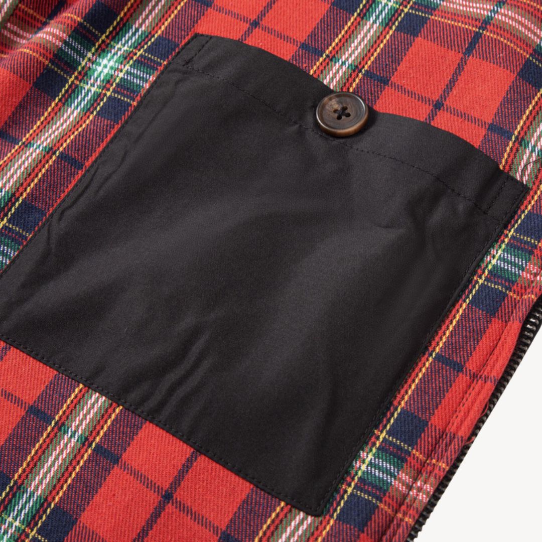 Loravelle | Harrington-Jacke mit kariertem Futter für Herren 2