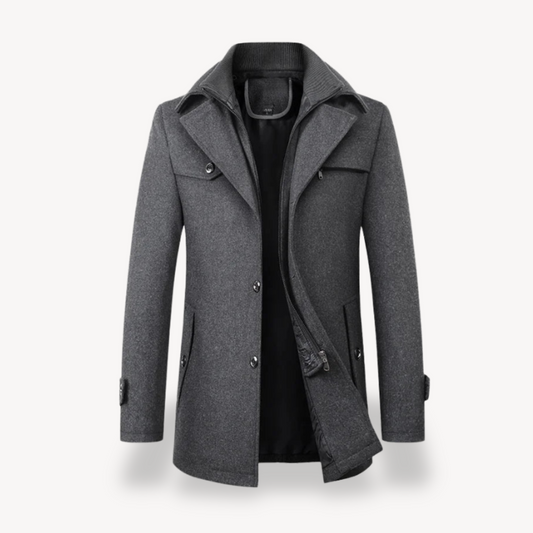 Loravelle | Herren-Peacoat aus Wollmischung 0