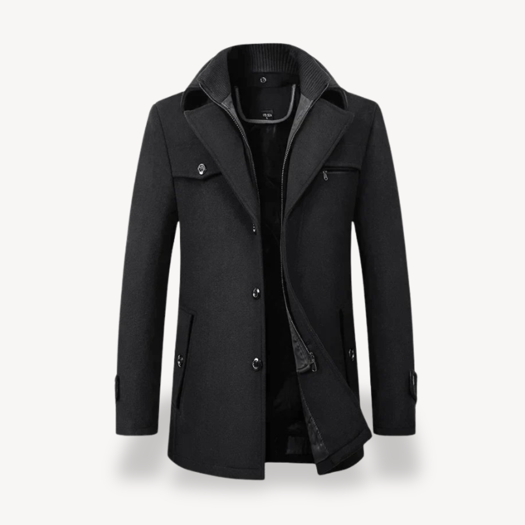 Loravelle | Herren-Peacoat aus Wollmischung 9