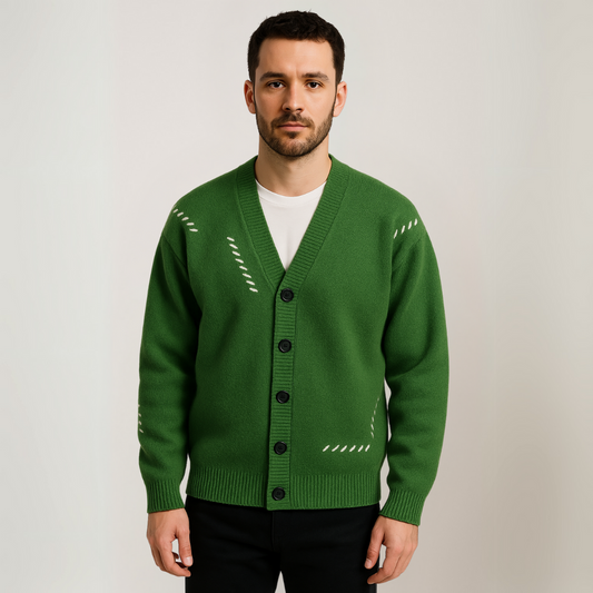 Loravelle | Herren-Strickjacke – Weiche Baumwollmischung 0