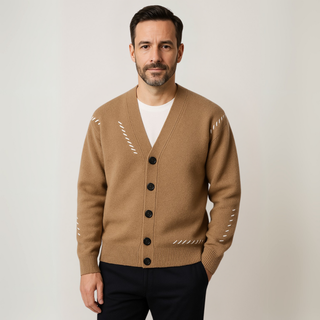 Loravelle | Herren-Strickjacke – Weiche Baumwollmischung 3