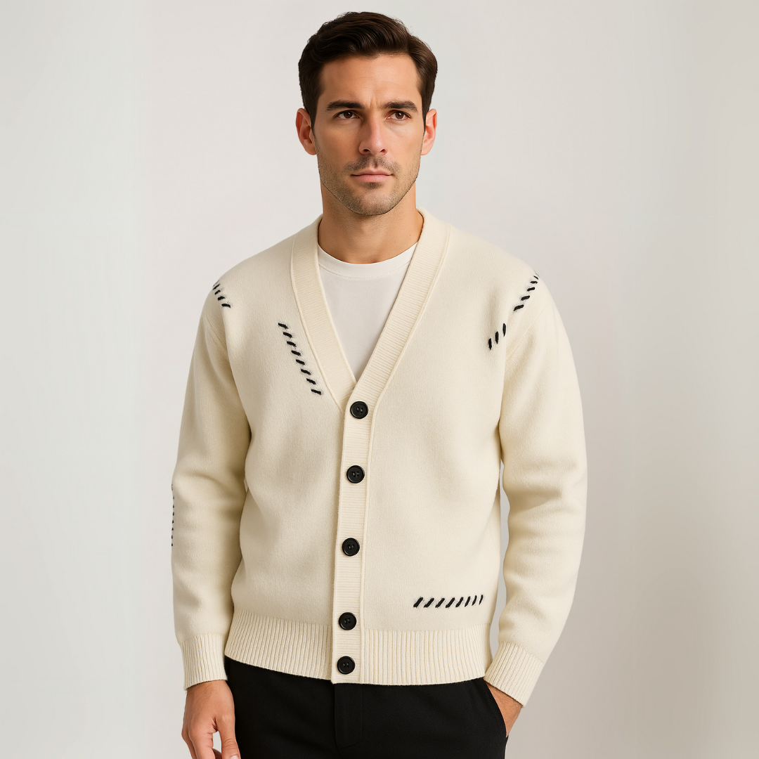 Loravelle | Herren-Strickjacke – Weiche Baumwollmischung 4
