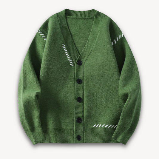 Loravelle | Herren-Strickjacke – zum Knöpfen, weiche Wollmischung, lässige Winterkleidung 0