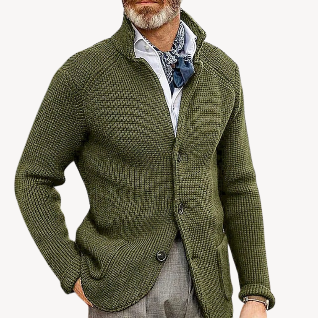 Loravelle | Herren-Strickjacke aus Wolle 3