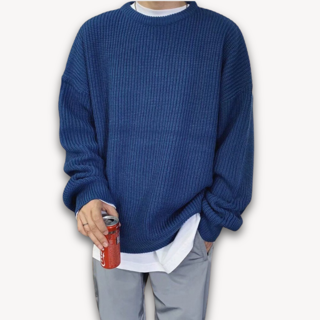 Loravelle | Herren-Strickpullover – Lässiger Oversize-Pullover für Erwachsene – Winterkleidung aus weichem Acryl 11