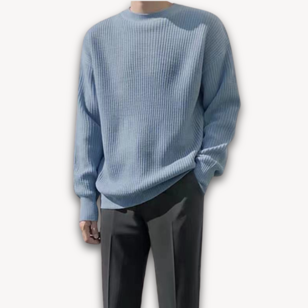 Loravelle | Herren-Strickpullover – Lässiger Oversize-Pullover für Erwachsene – Winterkleidung aus weichem Acryl 3