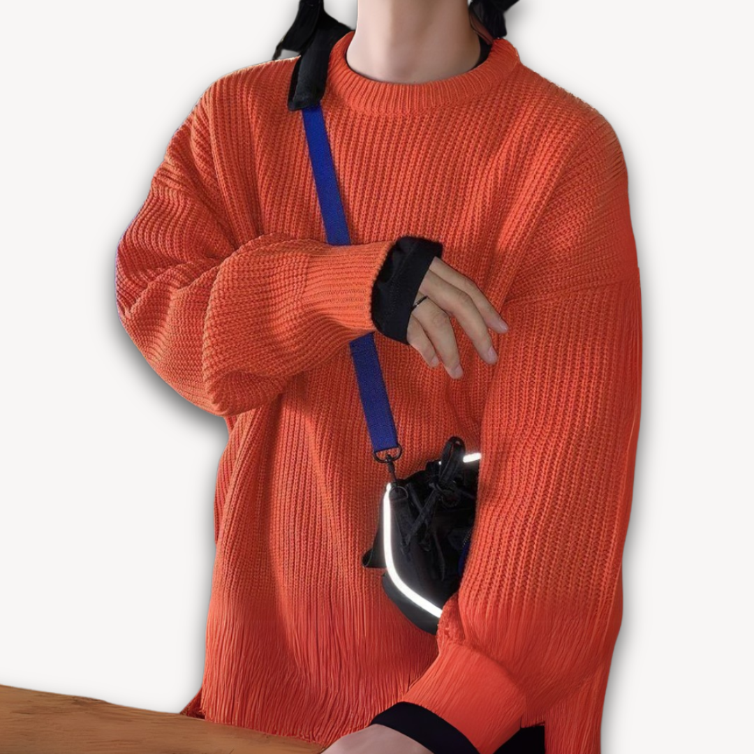 Loravelle | Herren-Strickpullover – Lässiger Oversize-Pullover für Erwachsene – Winterkleidung aus weichem Acryl 4