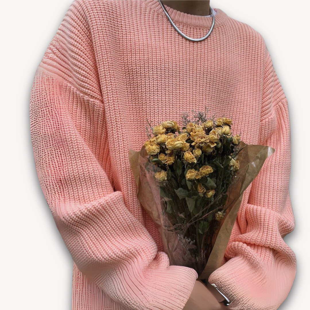 Loravelle | Herren-Strickpullover – Lässiger Oversize-Pullover für Erwachsene – Winterkleidung aus weichem Acryl 5