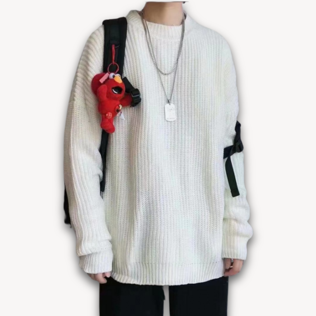 Loravelle | Herren-Strickpullover – Lässiger Oversize-Pullover für Erwachsene – Winterkleidung aus weichem Acryl 7