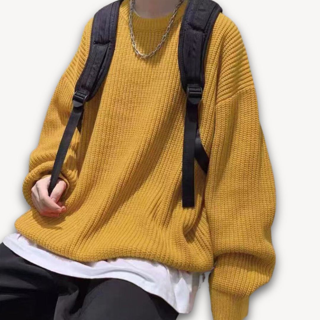 Loravelle | Herren-Strickpullover – Lässiger Oversize-Pullover für Erwachsene – Winterkleidung aus weichem Acryl 8
