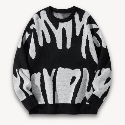 Loravelle | Herren-Strickpullover aus Wolle mit Grafik – Stylischer Rundhalsausschnitt 7