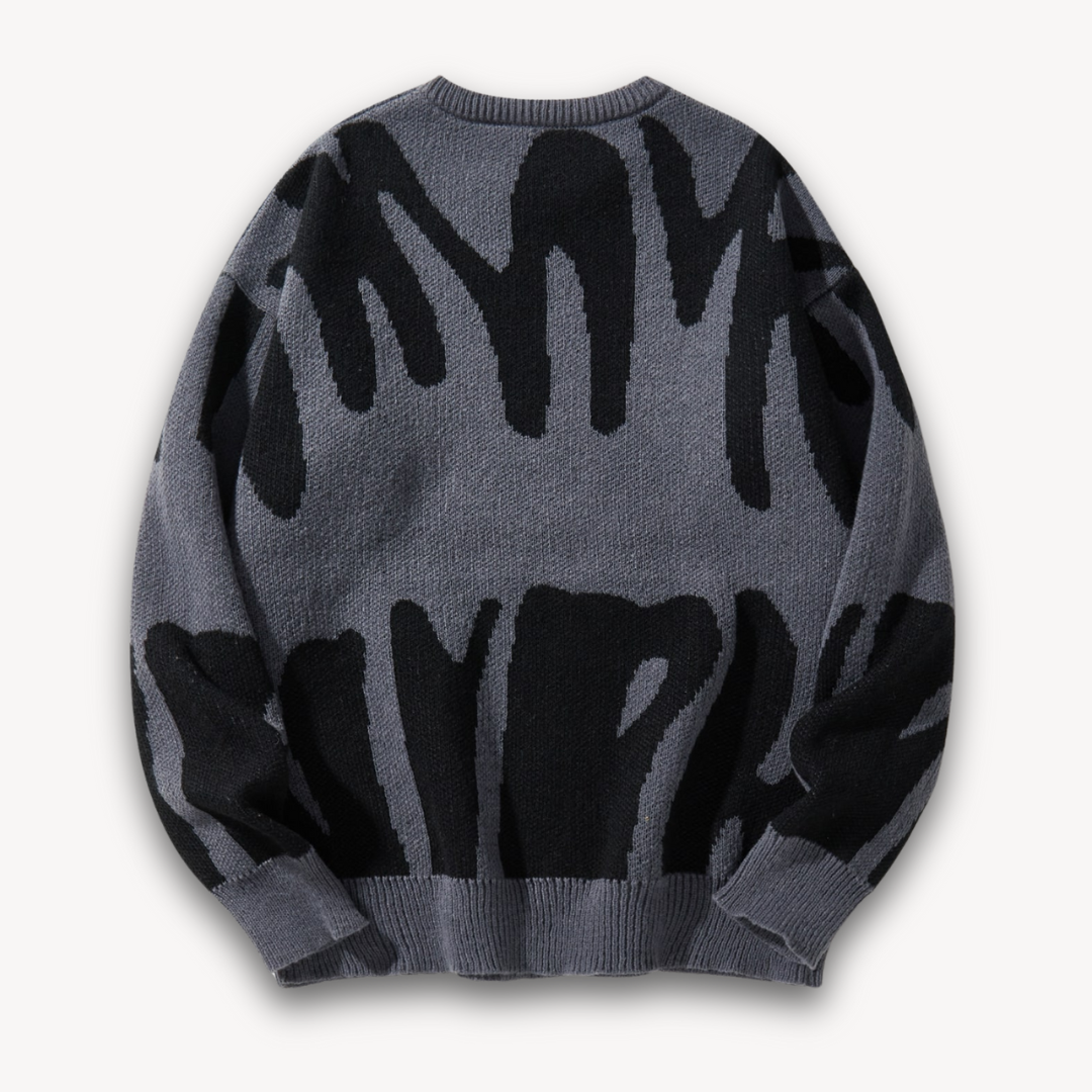 Loravelle | Herren-Strickpullover aus Wolle mit Grafik – Stylischer Rundhalsausschnitt 8