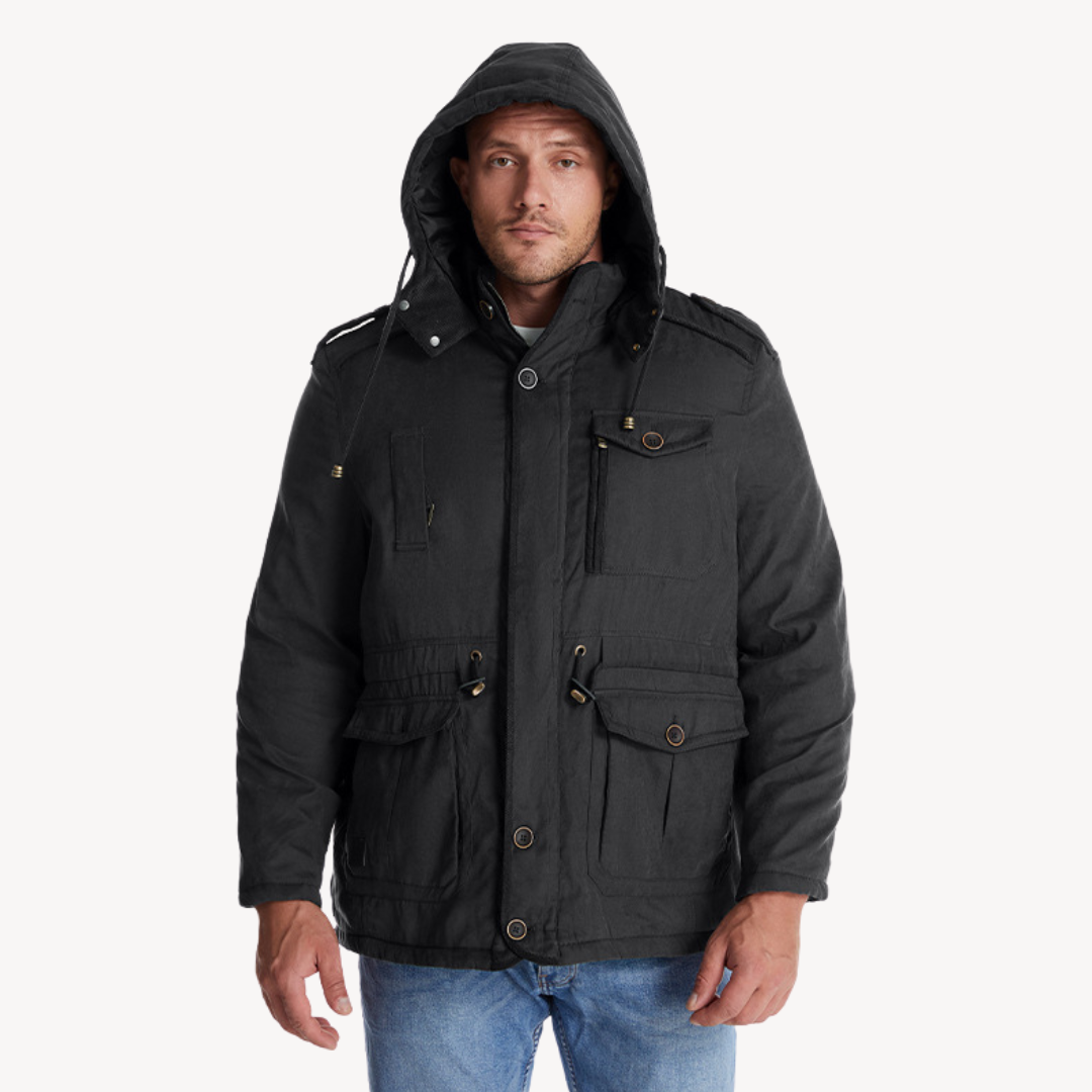 Loravelle | Herren-Winterparka – Wasserdichte Jacke mit Pelzfutter 1
